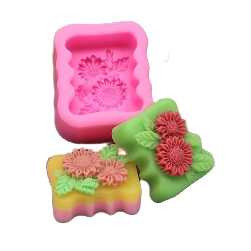3D Square Flower Silicone Soap - Soap Making Homemade 评论和价格