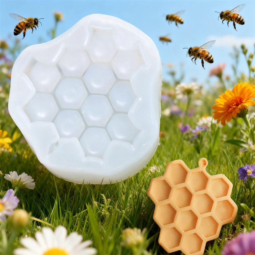 4pcs Honeybee Honeycomb Bee Si - Soap Making Art 评论和价格