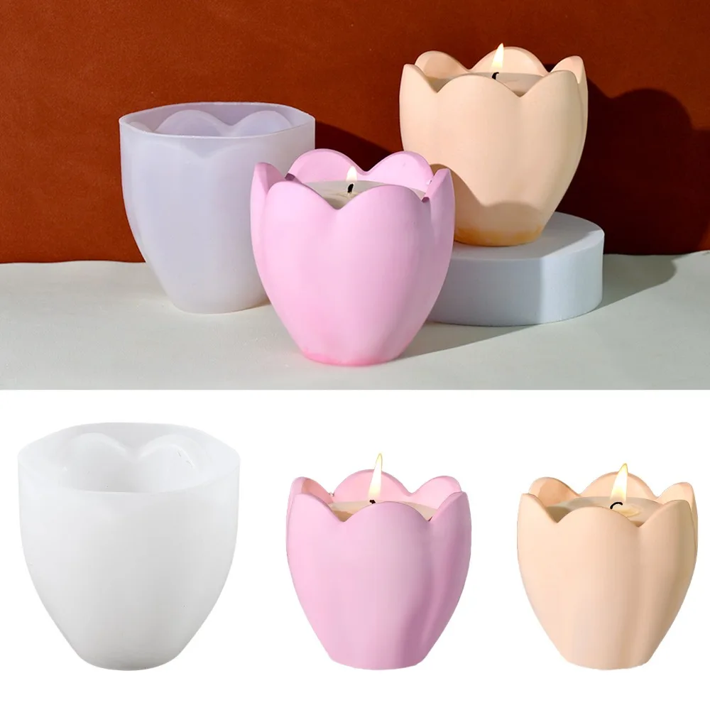 Tulip Candle Holder Silicone M - Soap Making For Beginners 评论和价格