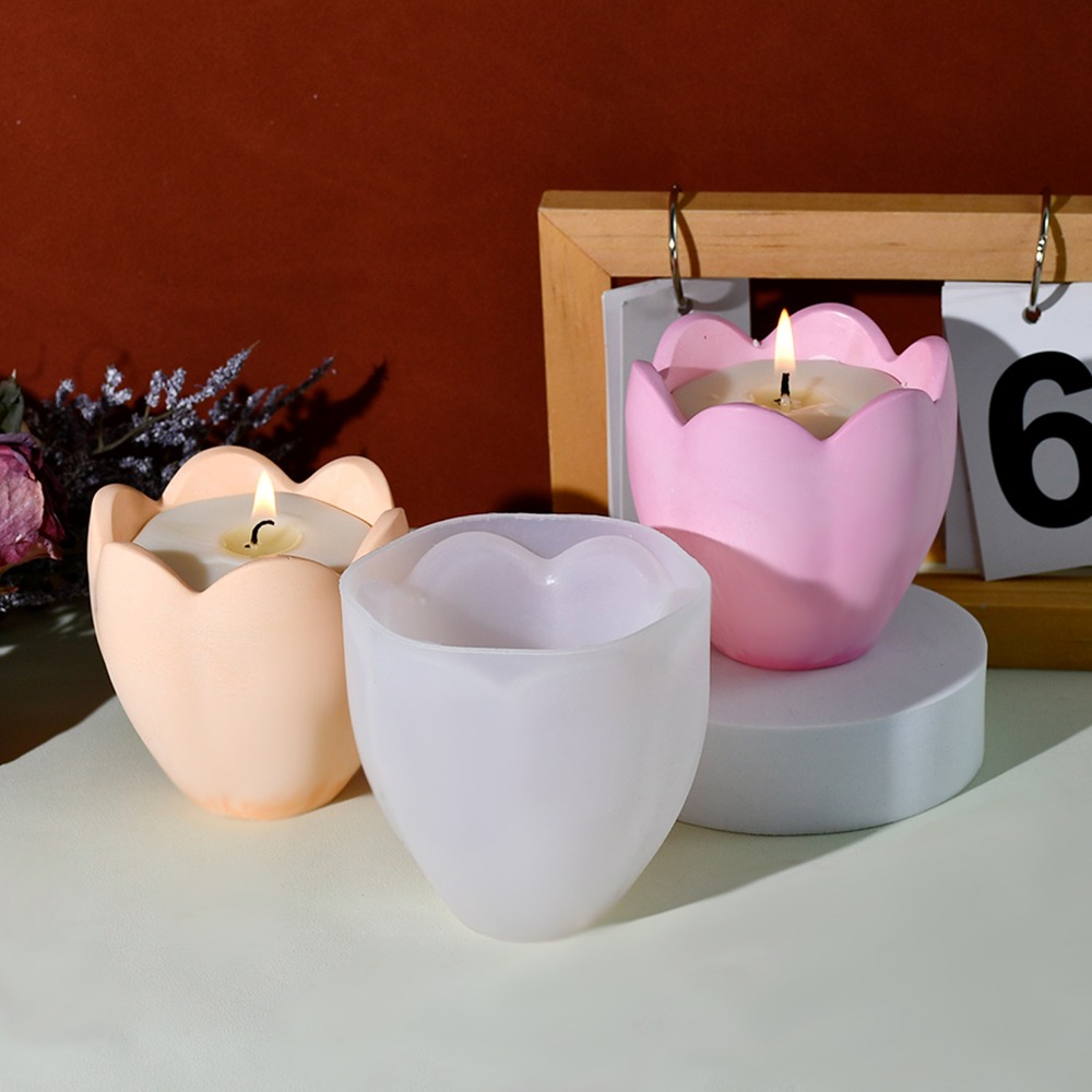 Tulip Candle Holder Silicone M - Soap Making For Beginners 评论和价格