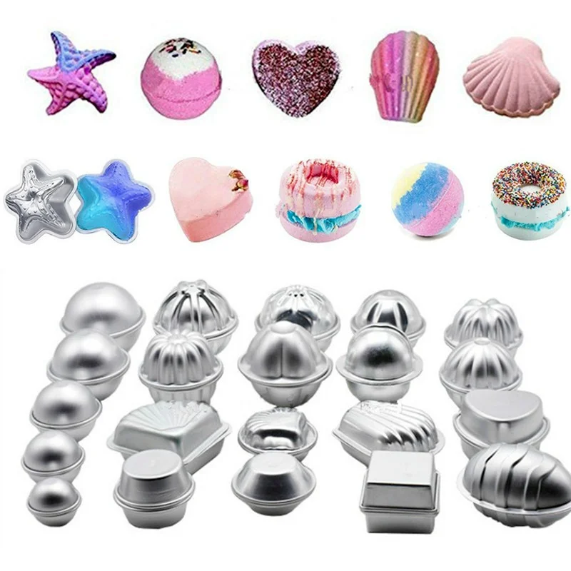 1 Pair Bath Bomb Molds Alumini - Soap Making Homemade 评论和价格