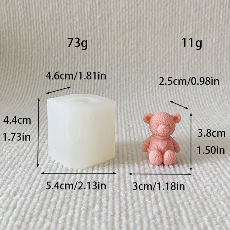 Mini Love Bear Candle Silicone - Soap Making For Beginners 评论和价格