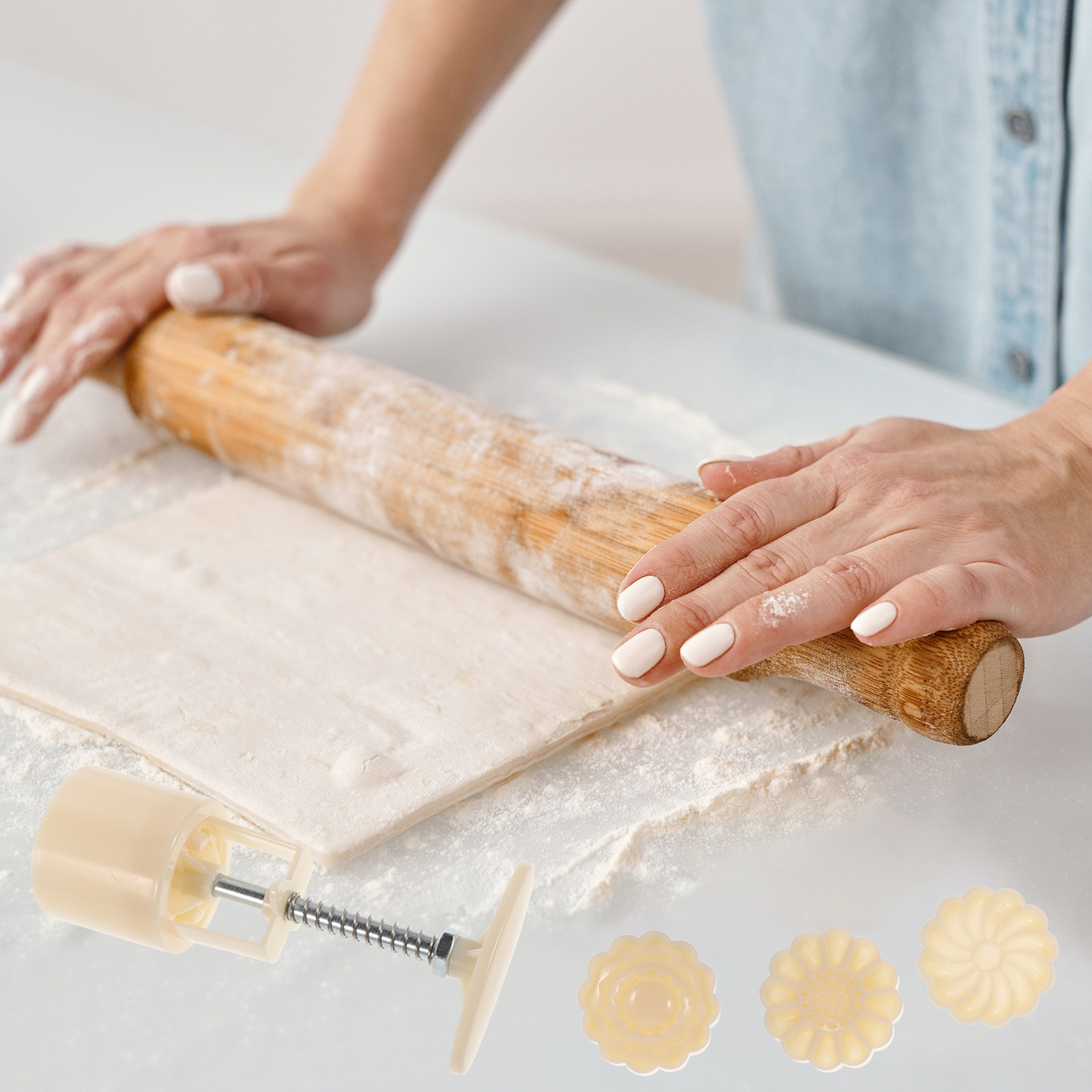 1Set Food Grade DIY Mooncake M - Soap Making Homemade 评论和价格
