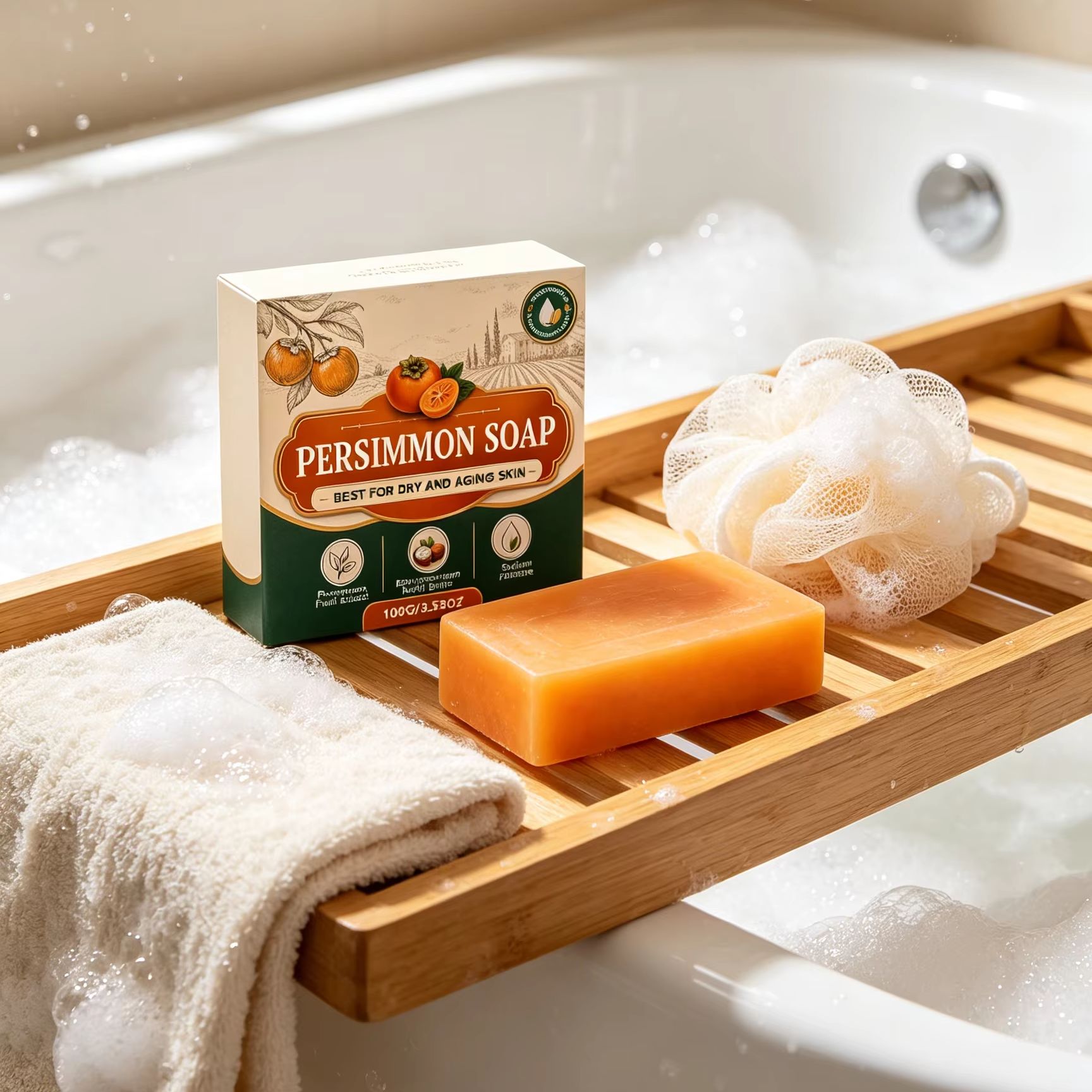 Persimmon Soap Body Odor Remov - Shea Butter Raw 评论和价格