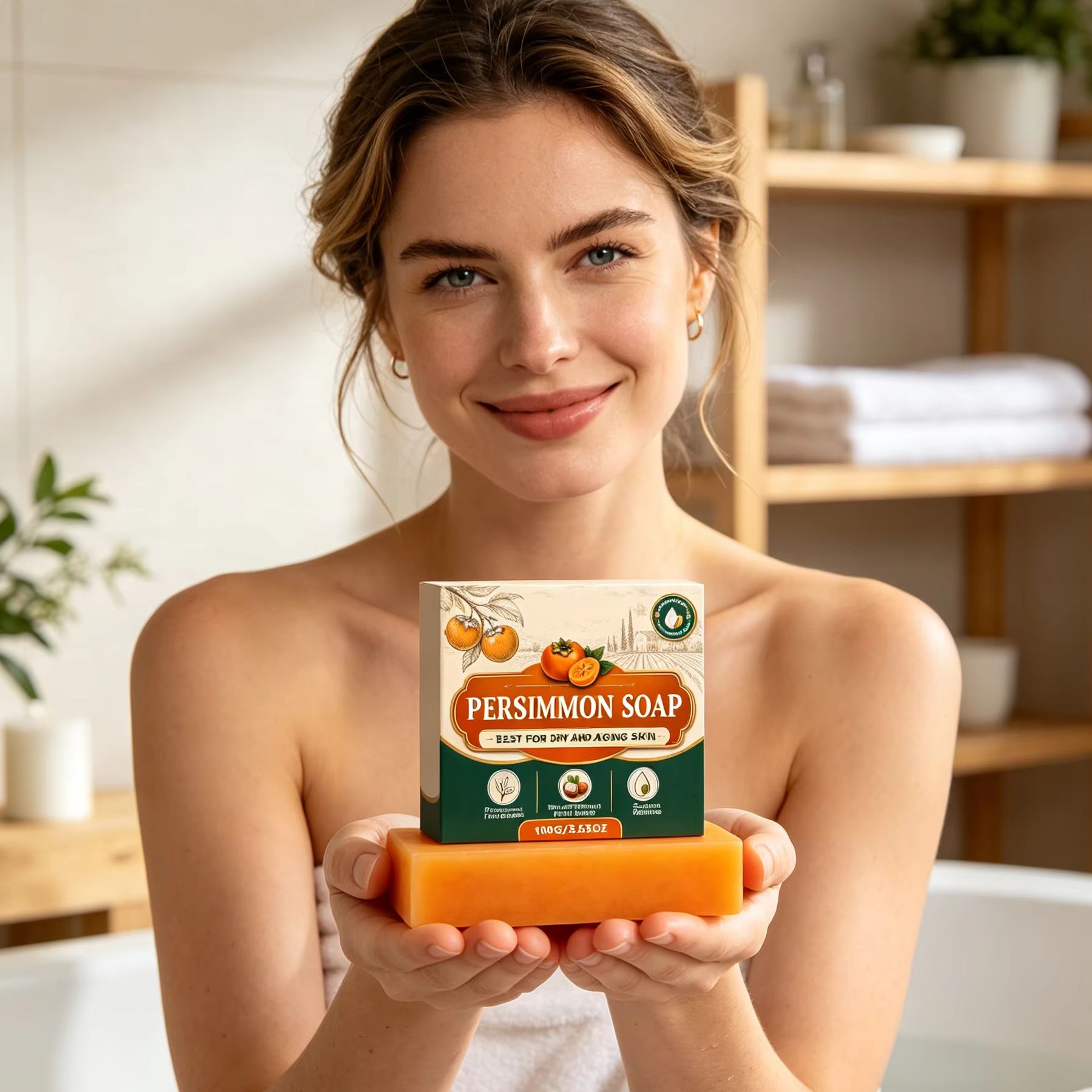 Persimmon Soap Body Odor Remov - Shea Butter Raw 评论和价格