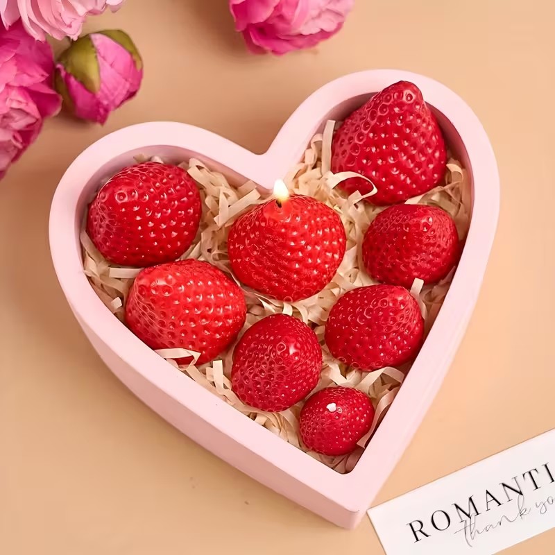 Strawberry Silicone Candle Mol - Soap Making Instructions 评论和价格