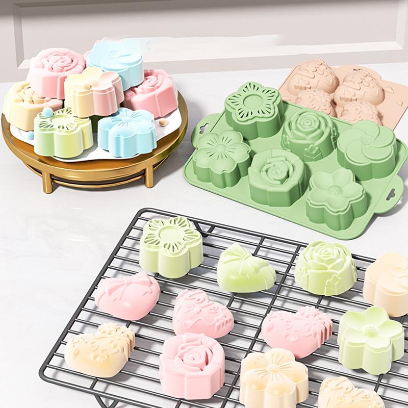 SU Flower Silicone Mold, 6 Cav - Soap Making Homemade 评论和价格
