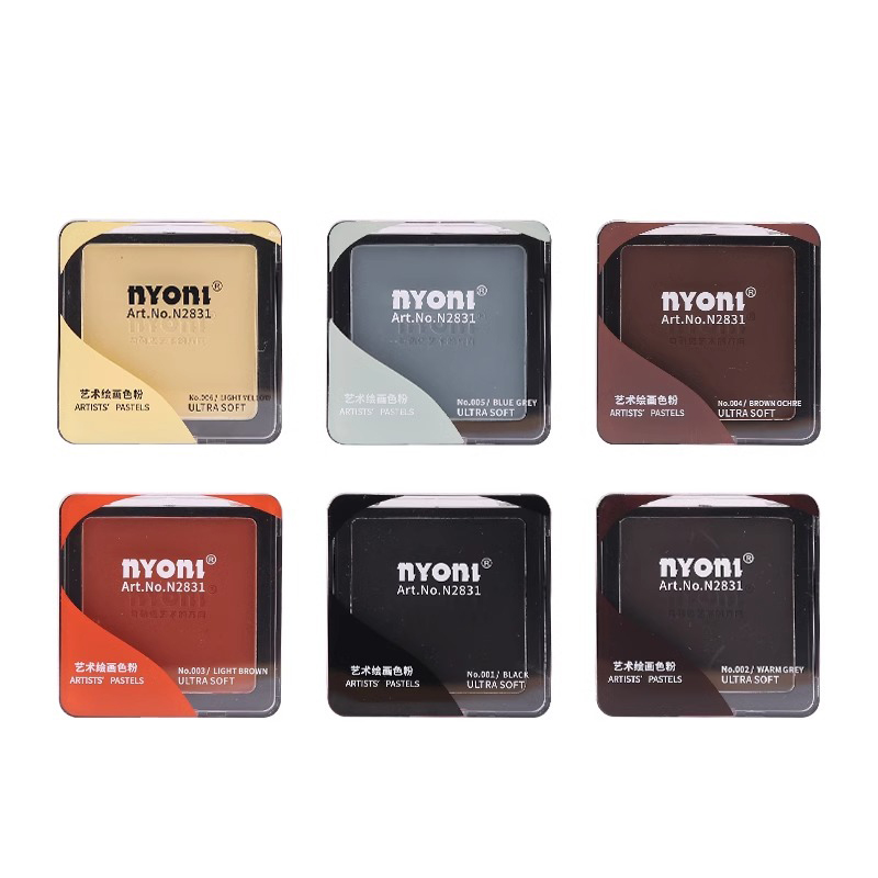 NYONI 6Colors DRY WET Sketch T - Activated Charcoal Powder 评论和价格