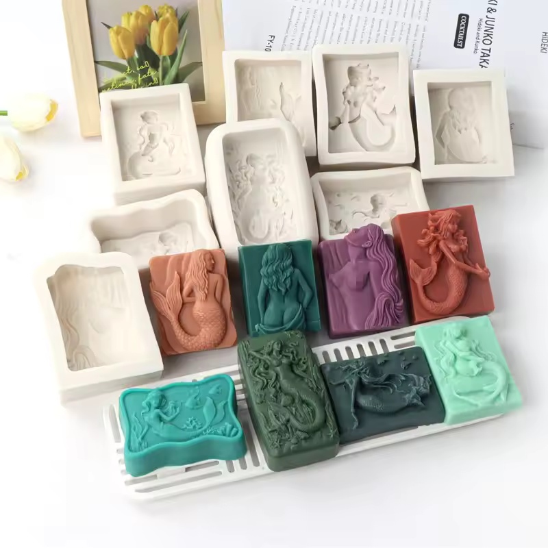 Rectangle Ocean-Style 3D Merma - Soap Making For Beginners 评论和价格