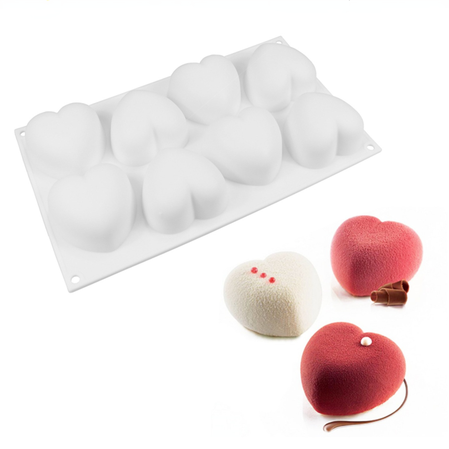 Love Heart Silicone Soap Mold  - Soap Making Instructions 评论和价格