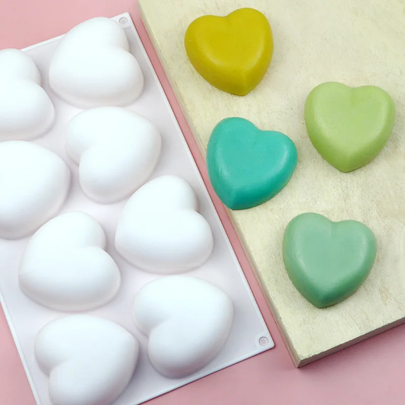 Love Heart Silicone Soap Mold  - Soap Making Instructions 评论和价格