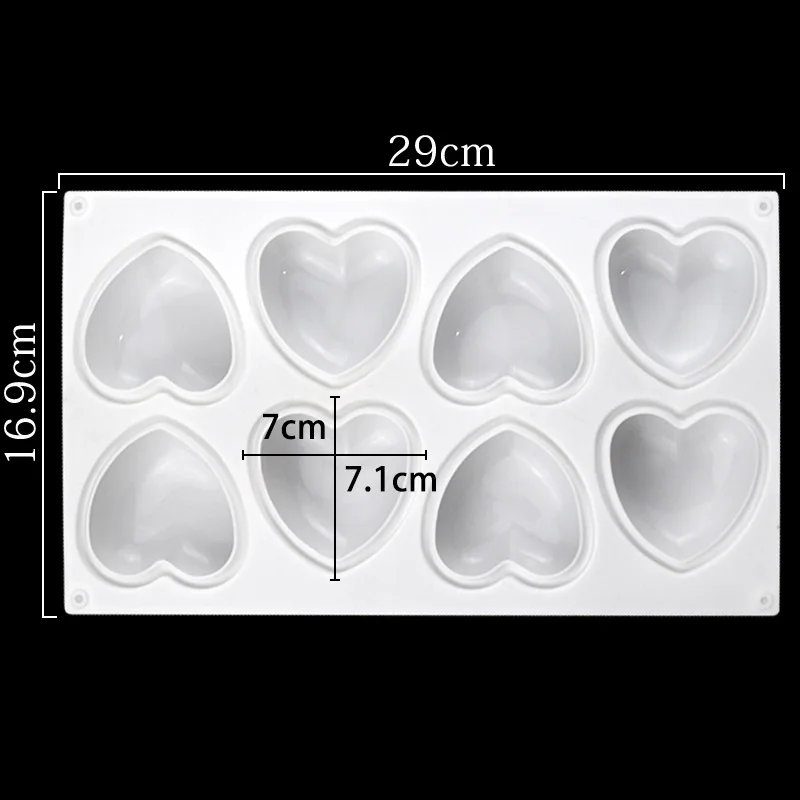 Love Heart Silicone Soap Mold  - Soap Making Instructions 评论和价格