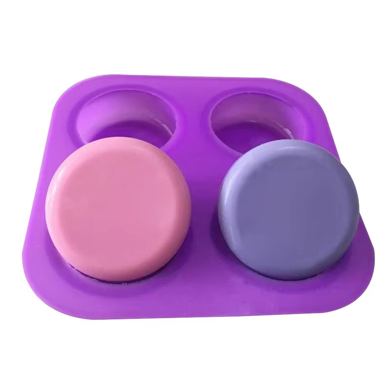 1-2 PCS 4 Cavity Reusable Roun - Soap Making Instructions 评论和价格