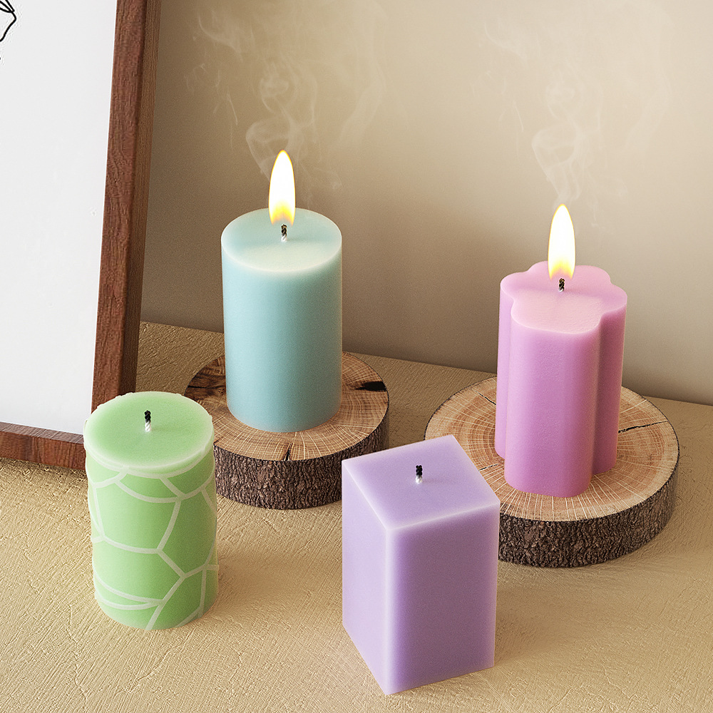 Geometry Column Silicone Mold  - Soap Making For Beginners 评论和价格