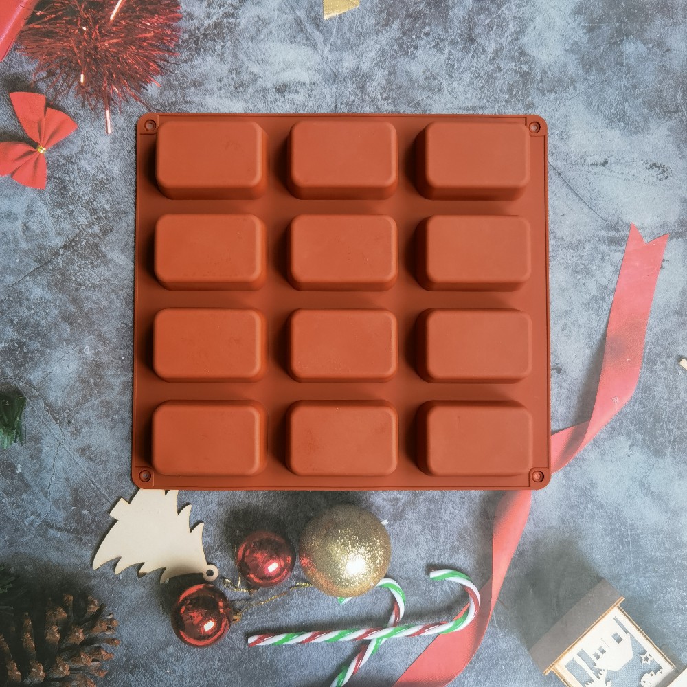 12 Cavity Square Silicone Soap - Soap Making For Beginners 评论和价格