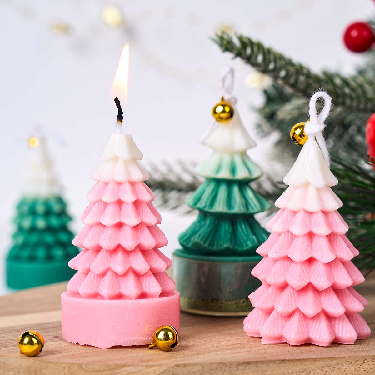 3D Christmas Tree Silicone Can - Soap Making Art 评论和价格